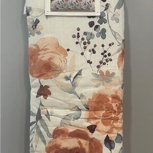 Floral Watercolor Comforter - Rust & Gray Floral Print